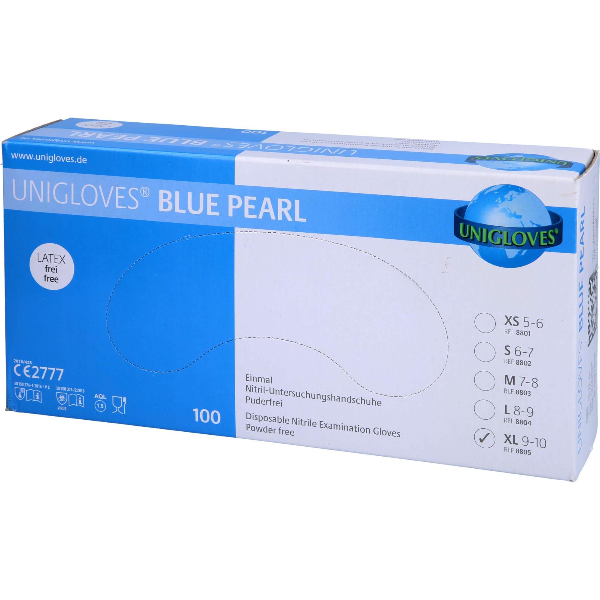 Param, Schutzhandschuhe, Einmal Handschuhe Nitril blau XL, 100 St HAS (XL)