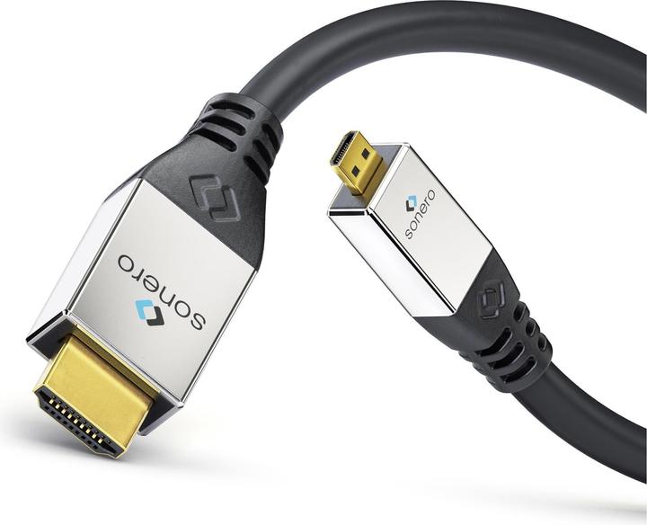 Actual product image Sonero Cable Micro-HDMI (HDMI-D) - HDMI, 2 m (2 m)