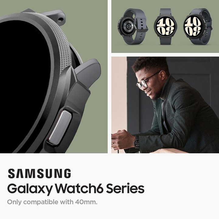 Produktbild Spigen Liquid Air Samsung Galaxy Watch 6 40 mm czarny/matte black ACS06393