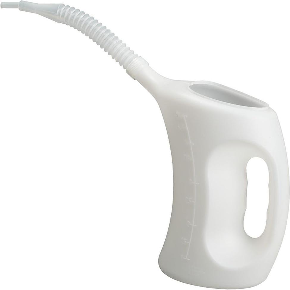 Pressol, Garagenausstattung, Messbecher 5000 ml aus HDPE. mit Skala und flexiblem Auslaufrohr 56076050