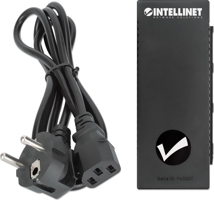 Actual product image Intellinet PoE+, 10/100/1000 Mbps RJ-45, 100 - AC, DC (1 Ports)