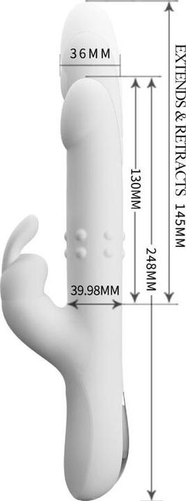 Actual product image Pretty Love Reese Rotating Vibrator Silver