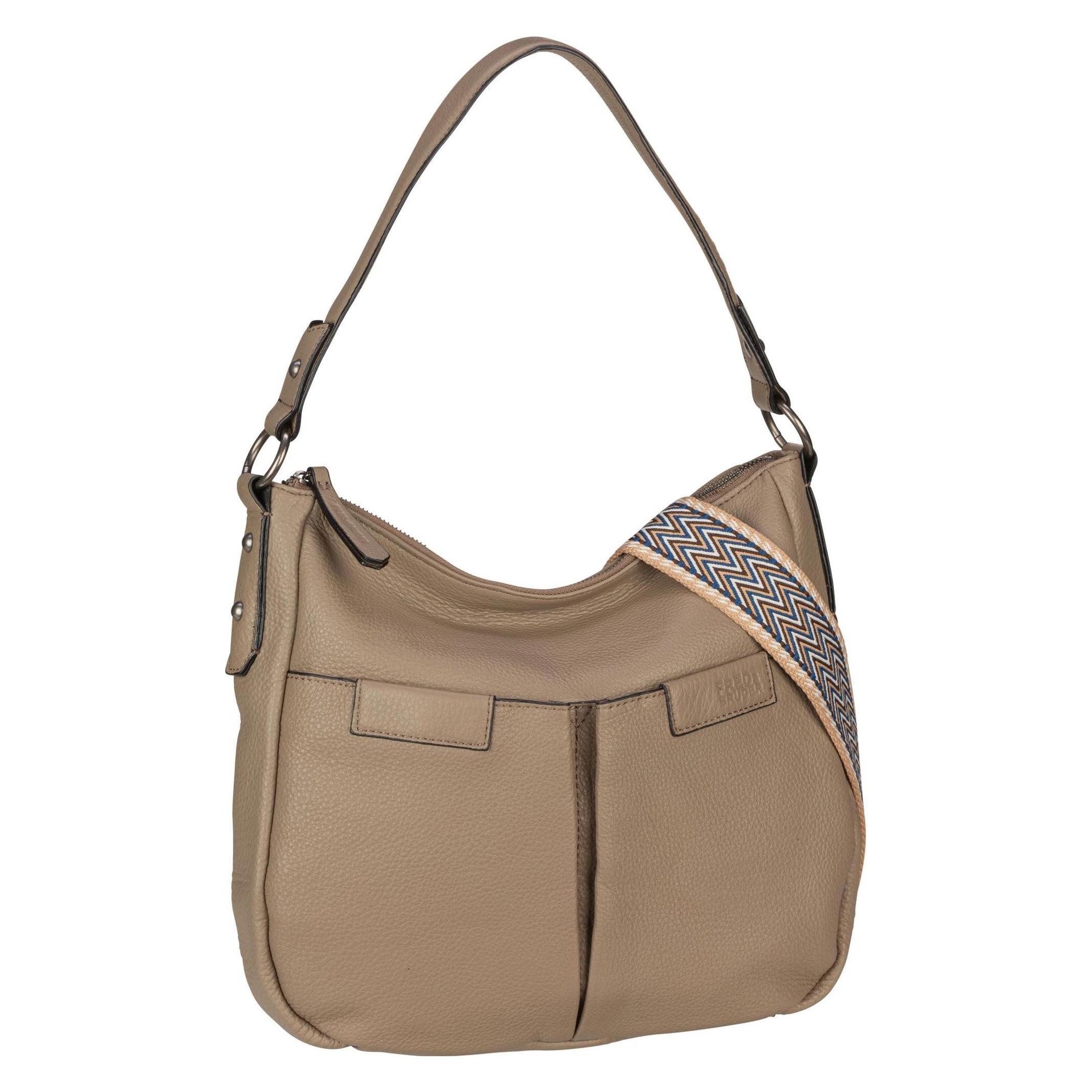FredsBruder, Damen, Handtasche, Beuteltasche Crilly Hobo, Braun