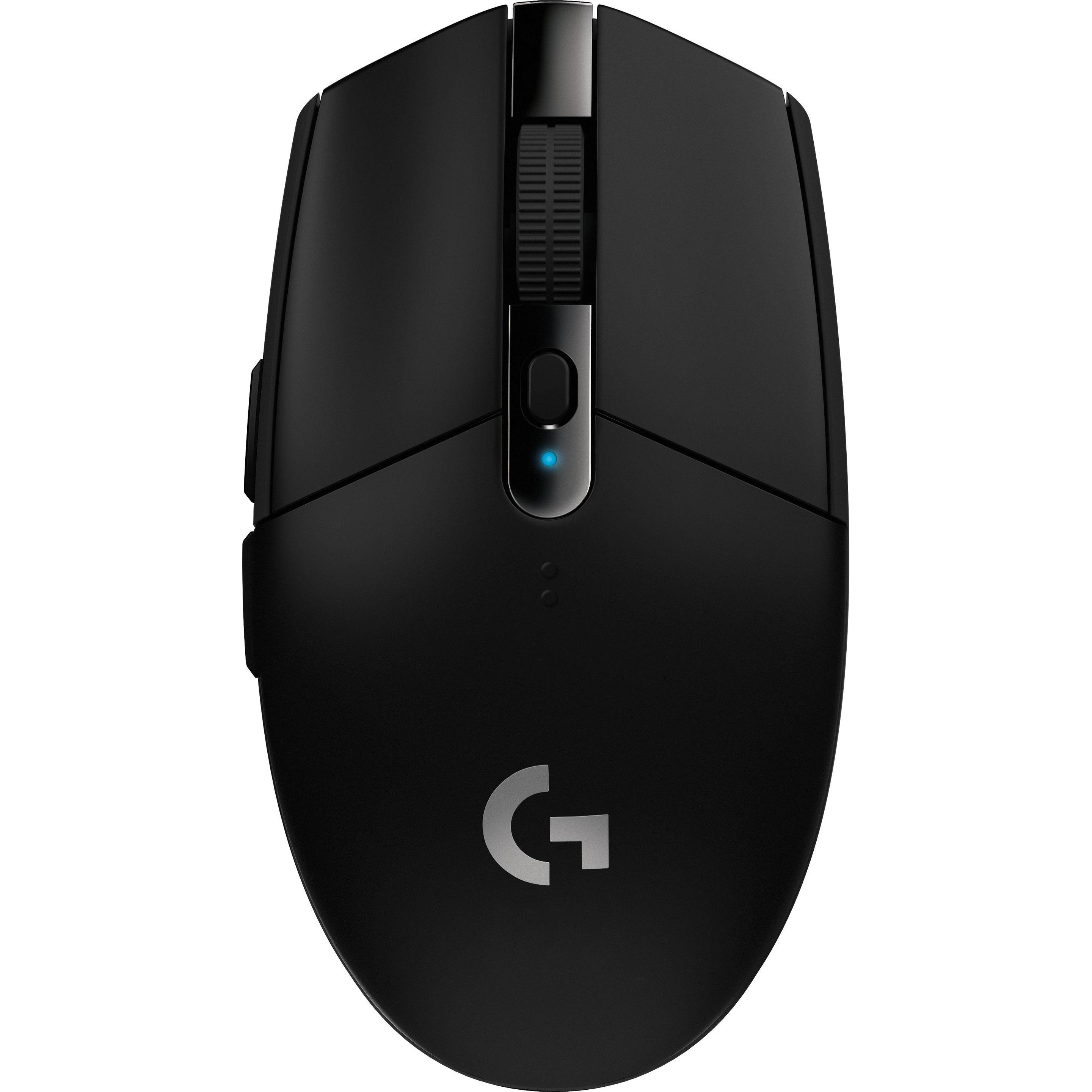 Logitech G G305 Lightspeed (Kabellos), Maus, Schwarz