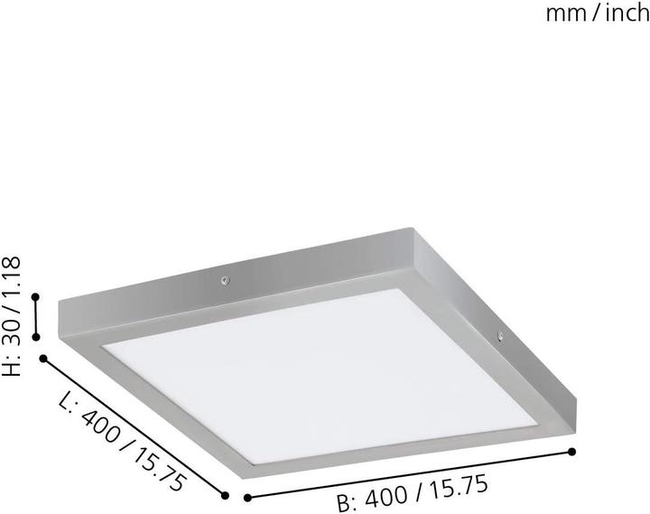 Produktbild EGLO FUEVA 1 Aufbauleuchte silber weiss (2500 lm)