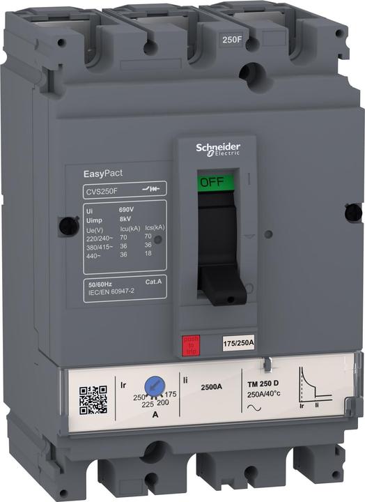 Schneider Circuit-breaker 125A 3P 36kA EasyPact CVS160 TM125D (LV516332)