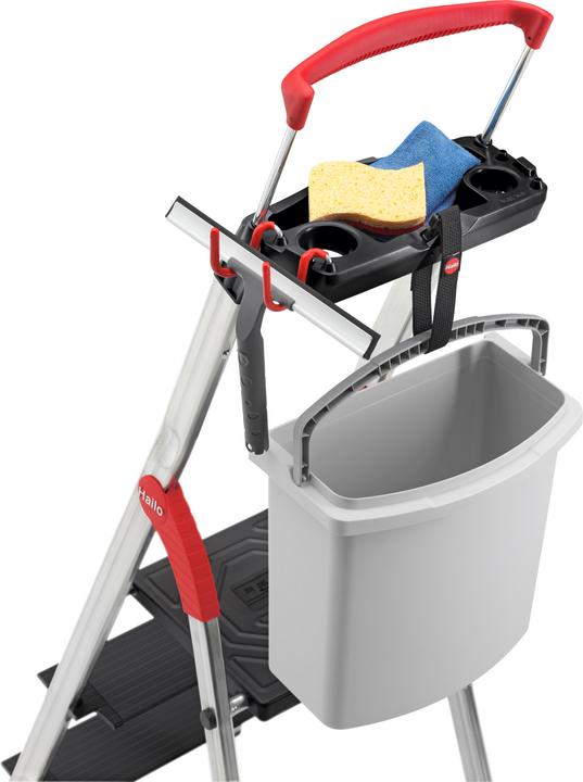 Actual product image Hailo L100 TopLine, aluminium safety stepladder, 3 steps (Stepladder, 70 cm)