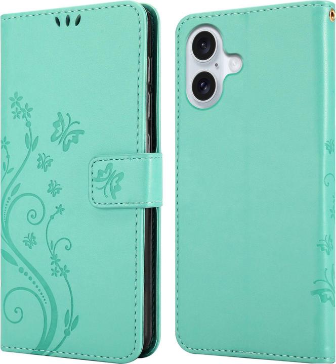 Produktbild Cadorabo Hülle für iPhone 16 mit Blumen Muster (Apple iPhone 16)
