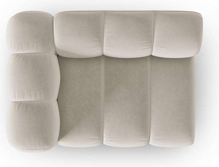 Image du produit Micadoni Chauffeuse Gauche Velours, "Lupine", 1 Place, 115x95x70Fabriqué en Europe (Canapé modulaire, 1 place)