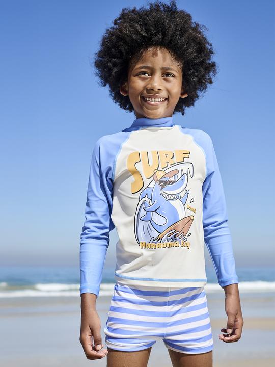 Produktbild Vertbaudet Jungen Strand-Set: UV-Badeshirt & Shorts (128)