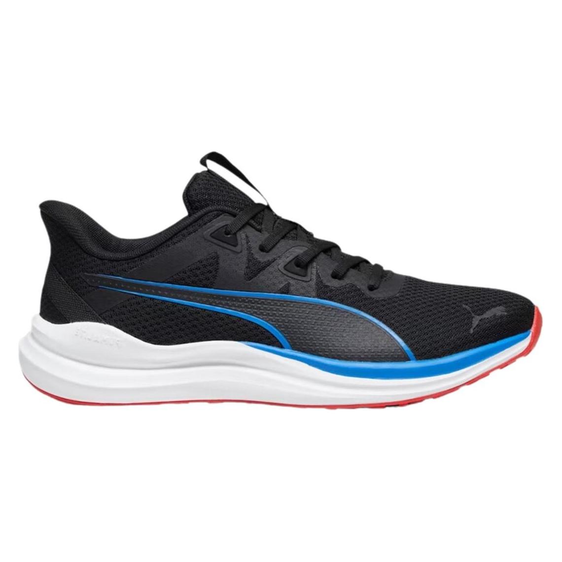 Puma, Mannen, Sneakers, Reflect Lite Herenschoenen Zwart En Blauw 378768 09 (44, 5), Blauw, Zwart, (44.5)