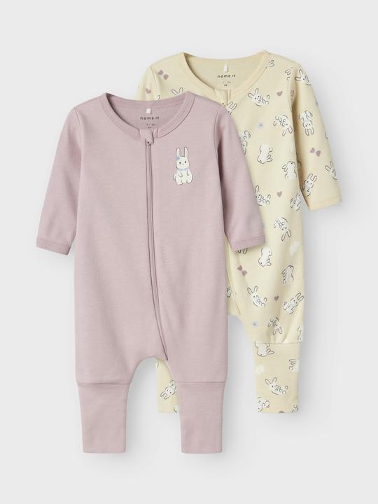 Produktbild Name it Nbfnightsuit 2p Zip Ff Sand Rabbit Noos (74)