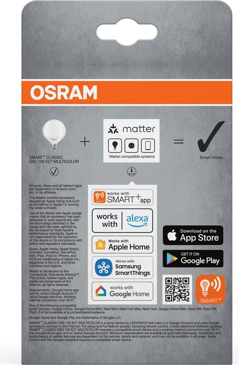 Produktbild Osram Smart+ Matter Classic (E27, 1521 lm, 1x)
