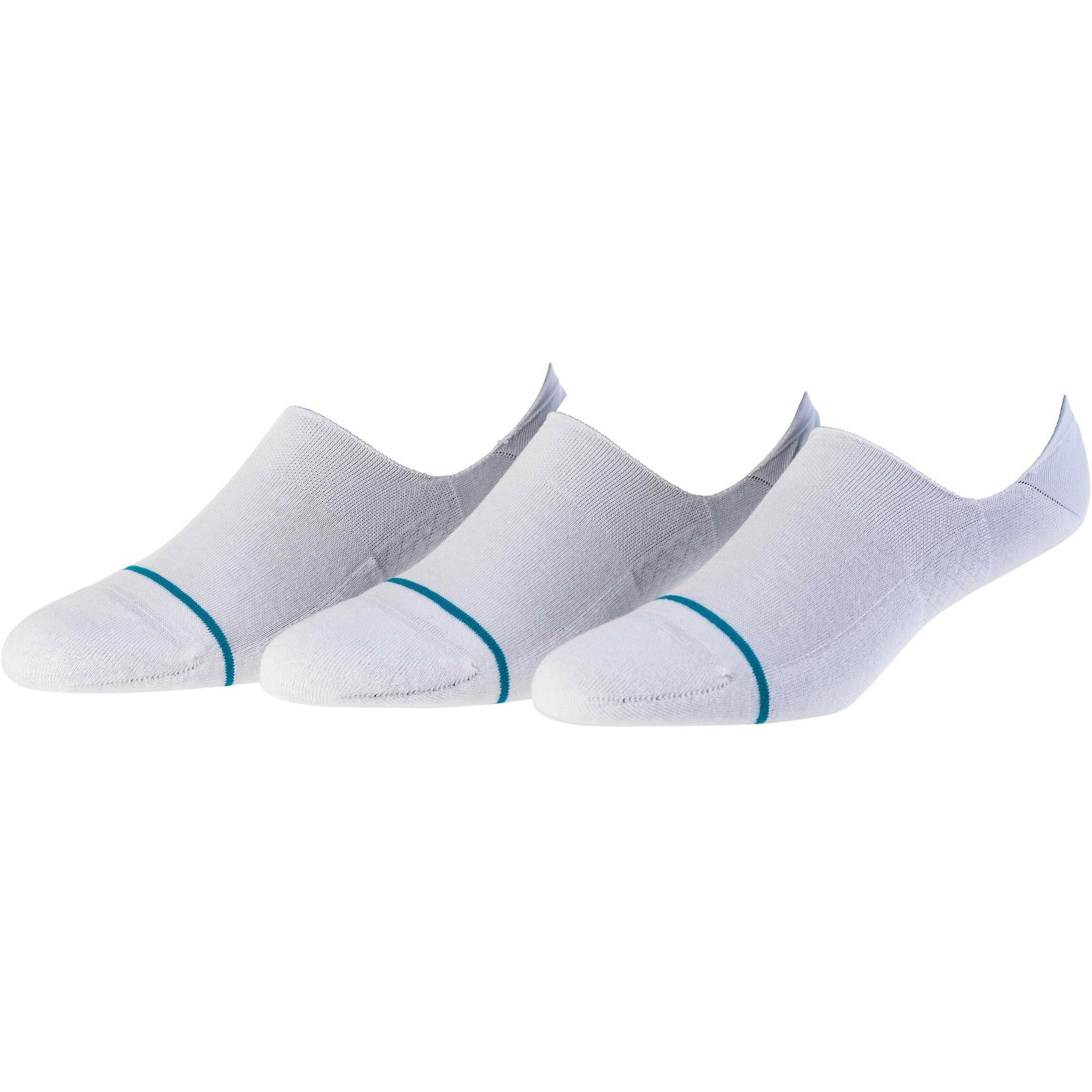 Stance, Herren, Socken, Socken Icon No Show Weiss 3er-Pack, Weiss, (3er Pack, 36 - 47)