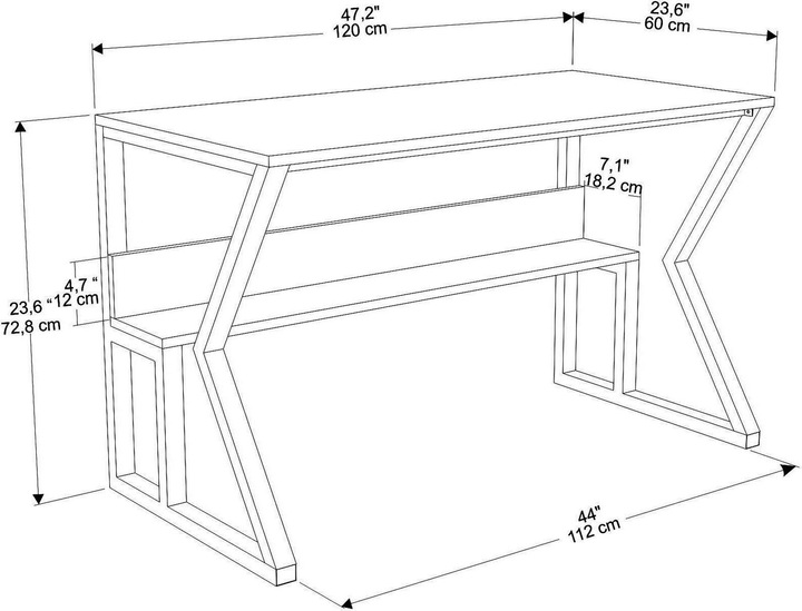 Actual product image Hanah Home Mack (120 x 73 x 60 cm)