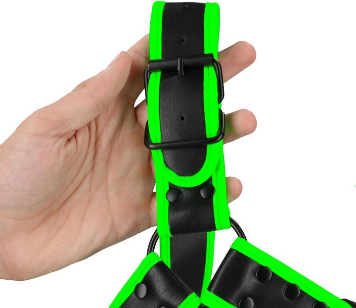 Produktbild Ouch! Buckle Bulldog Harness - Glow in the Dark