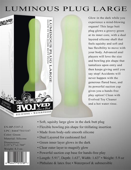 Actual product image Evolved Luminous Dildo - Large
