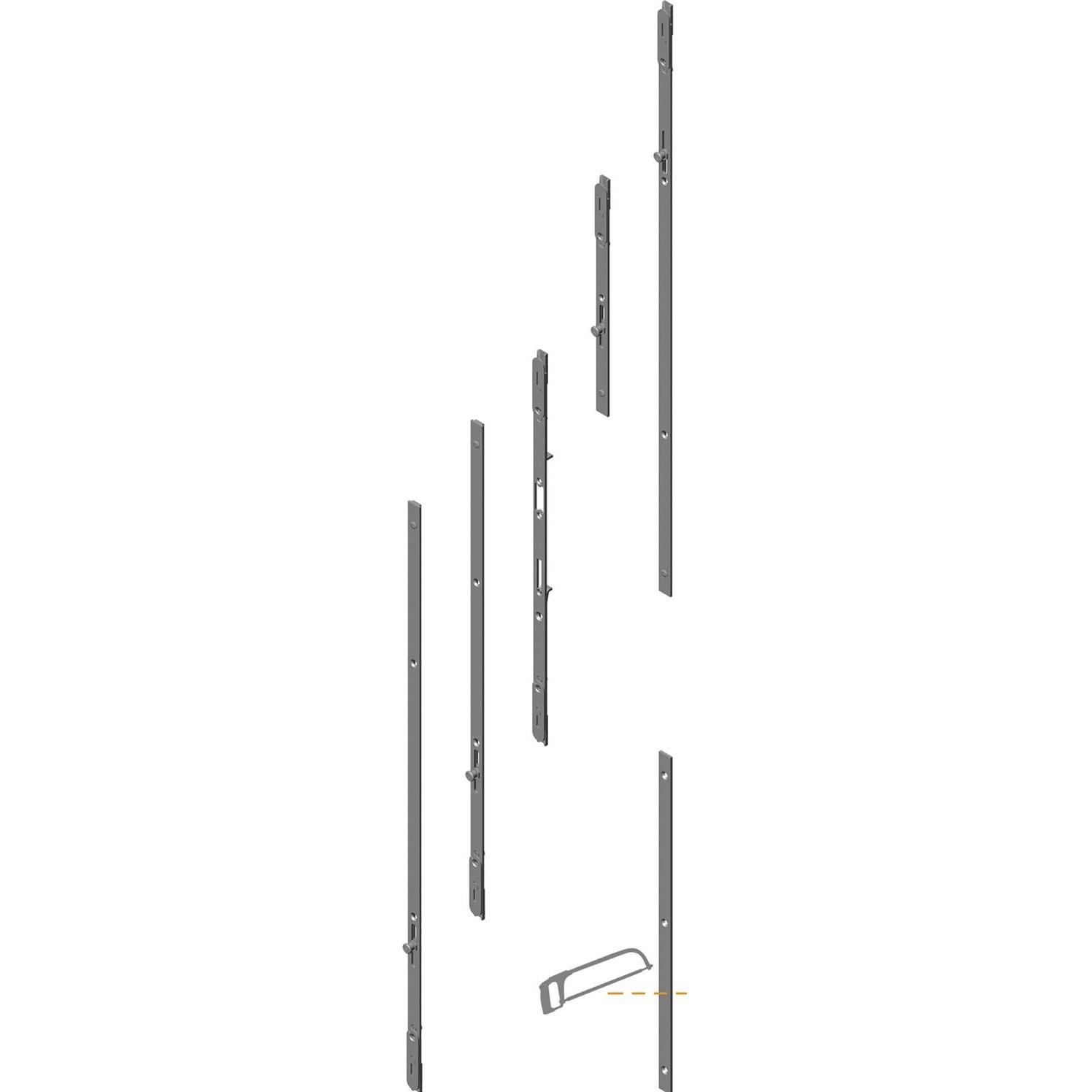 KFV, Türgriff + Fenstergriff, Stulpgarnitur für MFV-One Reparaturen, Rollzapfen, Flachstulp 16mm,Edelstahl (Türgarnitur)