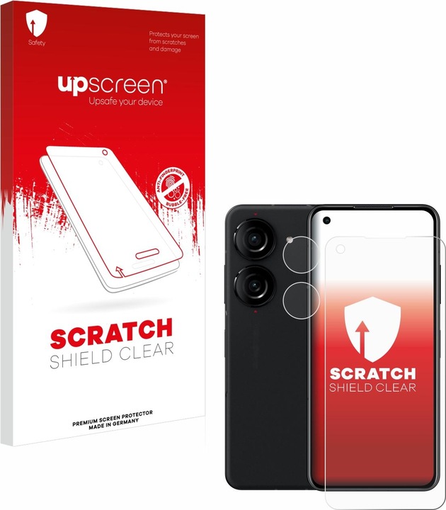 Produktbild upscreen Scratch Shield Clear Premium Displayschutzfolie für Asus ZenFone 10 (Display+Kamera) (1 Stück, Asus Zenfone 10)