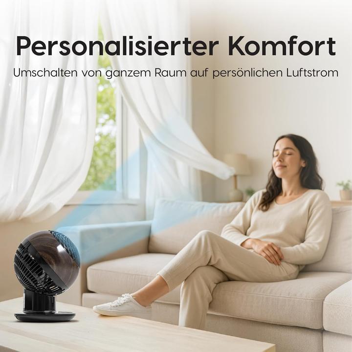 Actual product image Iris Ohyama Tischventilator PCF-SC15T mit Fernbedienung, oszillierend (30 dB)