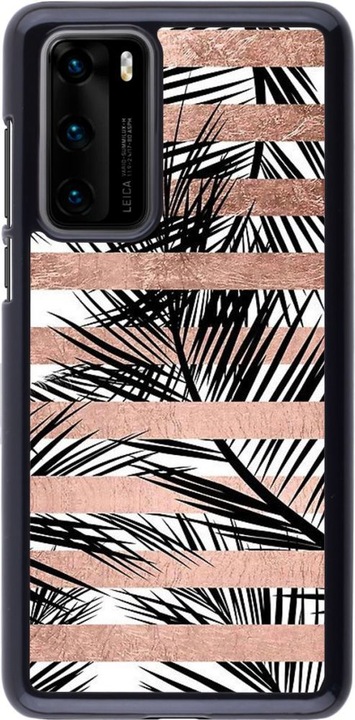 Produktbild PhoneLook Hülle Palm trees gold stripes (Huawei P40)