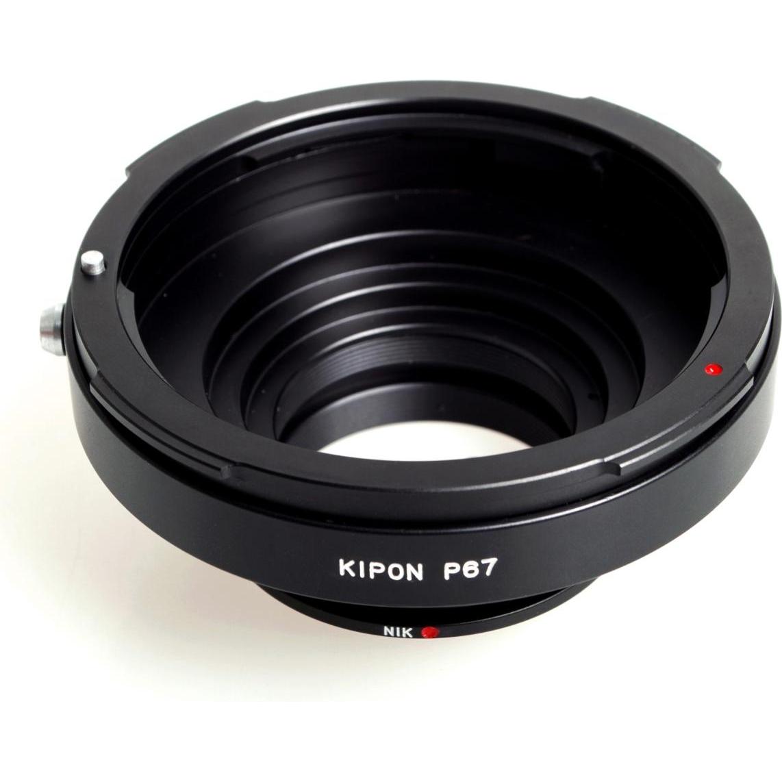 Kipon Adapter für Pentax 67 auf Nikon F, Objektivadapter, Schwarz