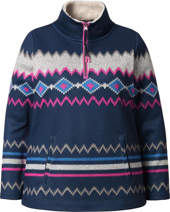 Produktbild Laurasøn Norweger-Strick Fleece Pullover, Troyerkragen, Langarm (40)