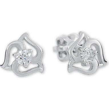 Brilio, Ohrringe, Silver - Silver earrings with crystals 436 001 00568 04