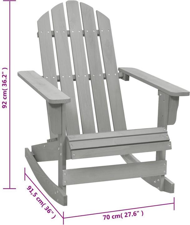 Produktbild vidaXL Garten Schaukelstuhl