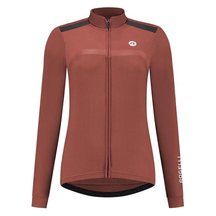 Rogelli, Damen, Velotrikot, Women's Long-sleeved T-shirt Mono Brown M (M), Braun, M