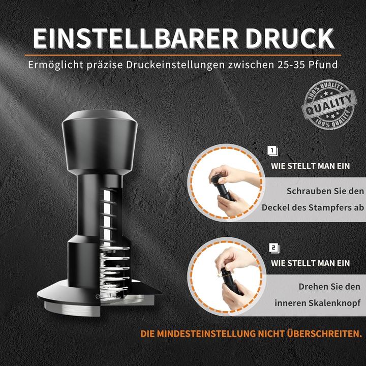 Immagine prodotto Vandroop Espresso Tamper mit 4-Feder-System