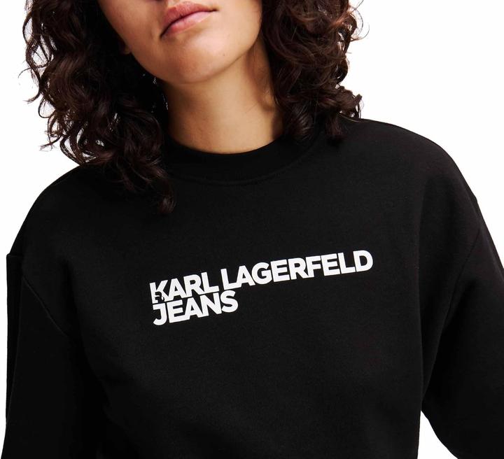 Image du produit Karl Lagerfeld Jeans, Dames, Essential Logo Sweat, Regular Fit, Wit, L (L)