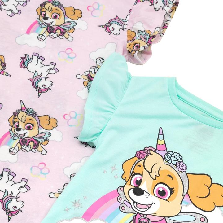 Image du produit Paw Patrol Filles Skye Unicorn Nightie (pack de 2) (110)