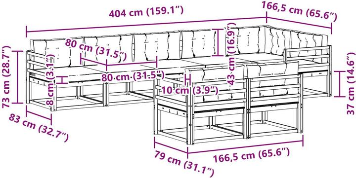 Produktbild vidaXL Outdoor-Sofa