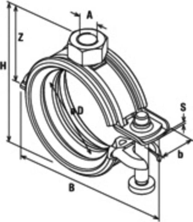 Image du produit Fischer Collier de serrage articulé FGRS 60-66 M8 Univ