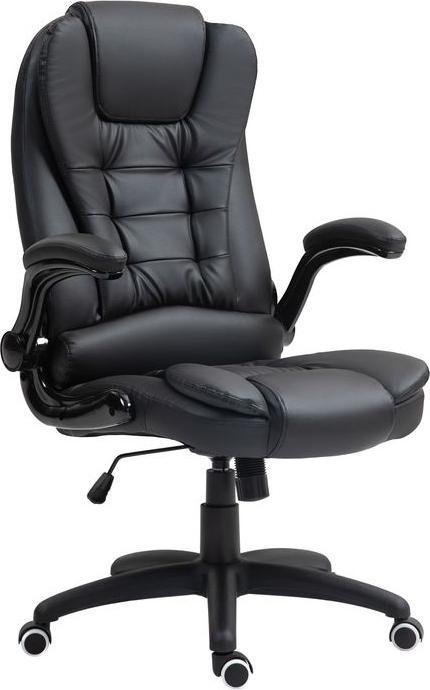 Produktbild Swisshandel24 Bürostuhl, Ergonomisch Chefsessel mit Wippfunktion, Hochklappbare Armlehne, schwarz