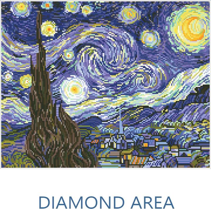 Immagine prodotto Diamond Dotz Quadro Diamante Notte Stellata (Van Gogh)