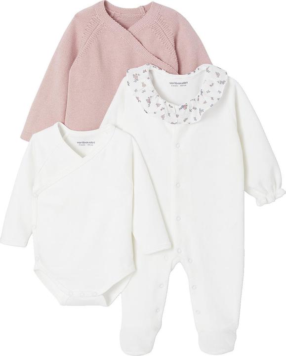 Produktbild Vertbaudet Baby Geschenk-Set zur Geburt: Jäckchen, Strampler & Body (86)