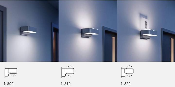 Produktbild Steinel L 820 SC SI Up- & Downlight House number 087579 LED-Aussenwandleuchte mit Bewegungsmelder, L (5 m)