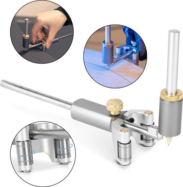 Produktbild Stahlwerk Anreisswerkzeug | Markierungswerkzeug | Markierungslehre | Streichmass (12 cm)