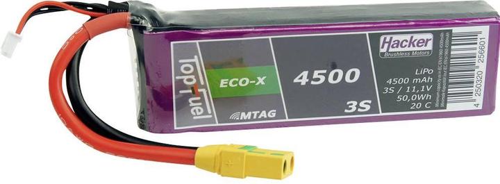 Image du produit Hacker TopFuel Eco-X 20C 4500mAh 3S MTAG (11.10 V, 4500 mAh)