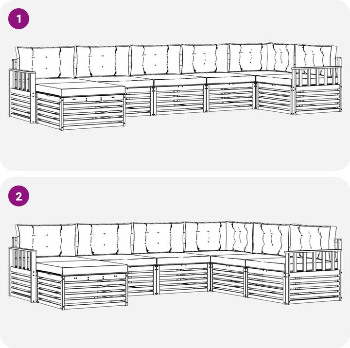 Produktbild vidaXL Outdoor-Sofa