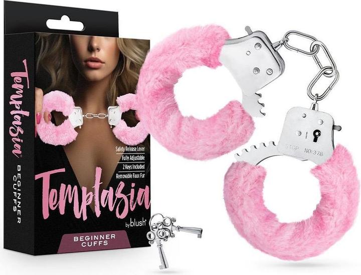 Produktbild Blush Temptasia Beginner Cuffs - Lightweight Metal Handcuffs with Safety Release - Fully Adjustable