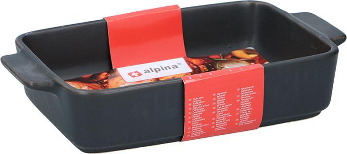 Actual product image alpina - Keramik-Auflaufform 24,5x14x5 cm 830 ml (schwarz)