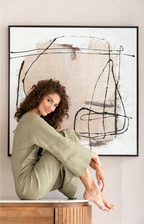 Produktbild Kare Design Gerahmtes Bild Dust Grau 100x100cm (100 x 100 cm)