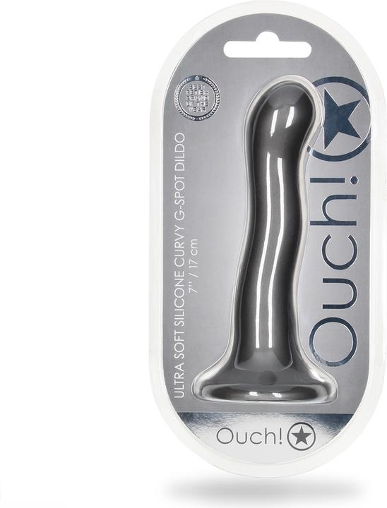 Produktbild Ouch! Ultra Soft Silicone Curvy G-Spot Dildo - 7" / 17 cm
