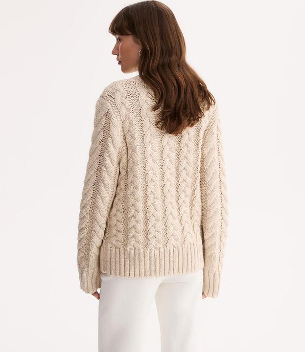 Produktbild Anne Weyburn Pullover aus grobem Zopfstrick (M)