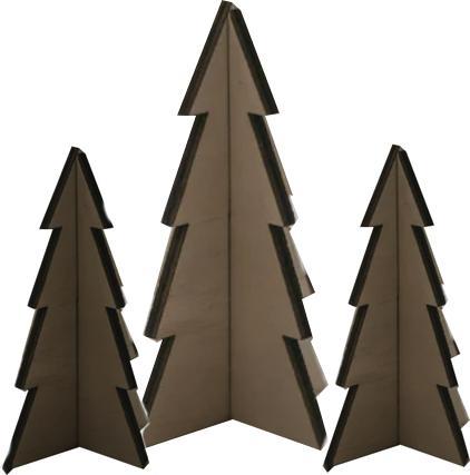 Image du produit Eulenschnitt Set de 3 sapins nature