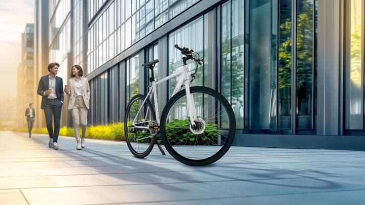 Productafbeelding Sharp Hybride e-bike 21", Wit Glanzend (51 cm)