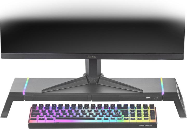 Actual product image Mars Gaming MGS-ONE monitor stand Chroma RGB / USB 2.0